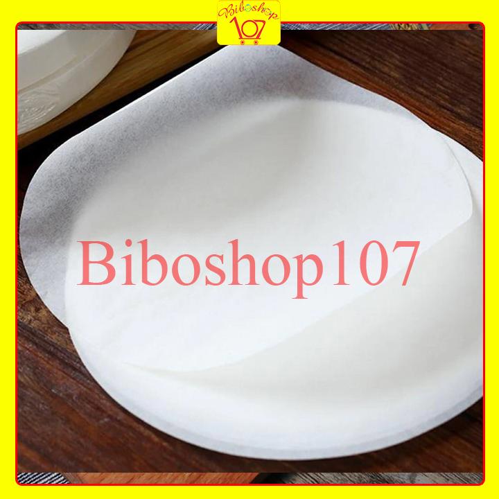 Giấy lót bánh bao, giấy lót nồi 14cm - Giấy nến chống dính 50 tờ