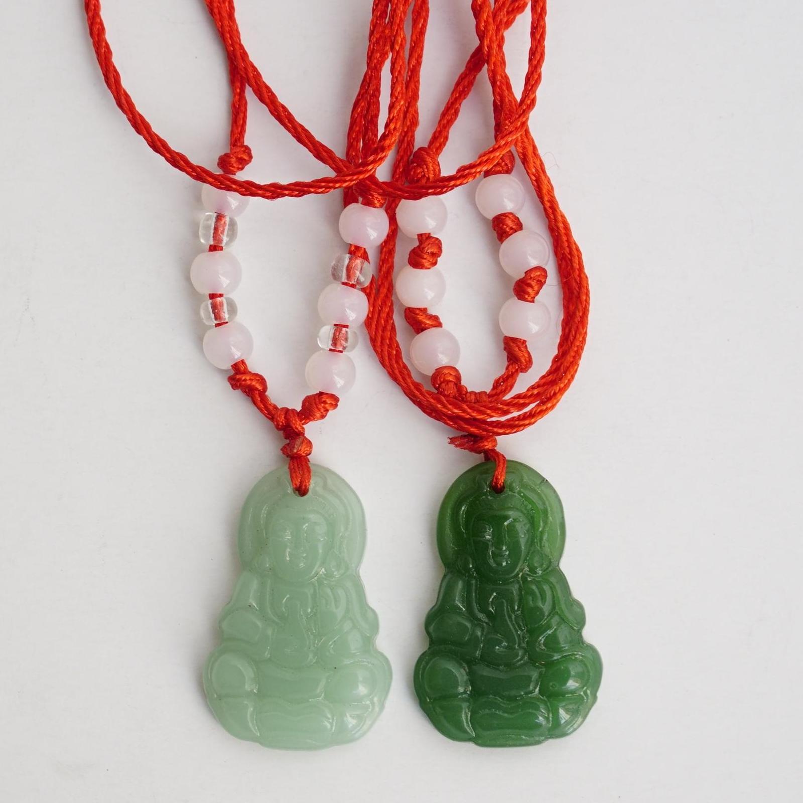 Dây chuyền ngọc bội Phật Quan Âm Bồ Tát hộ mệnh