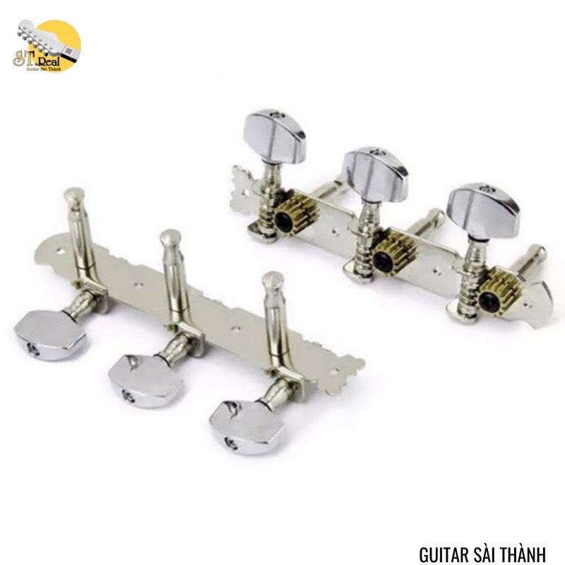 Khóa đàn guitar acoustic-khóa si bạc