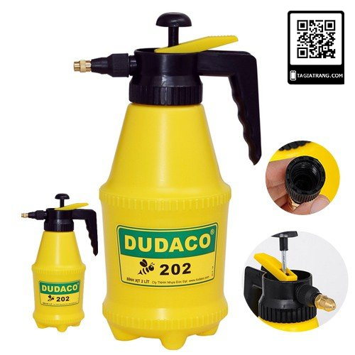 Bình tưới cây Dudaco 2L tưới phun sương, giọt bắn, bền bỉ tiện lợi