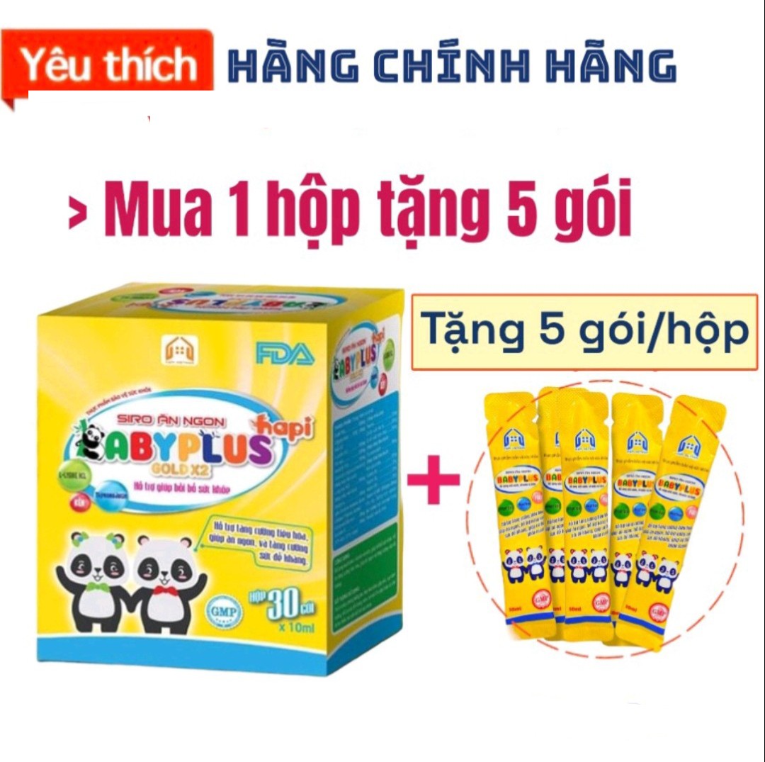 [Tặng 5 gói] SIRO ĂN NGON BABYPLUS GOLD X2 Siro Ăn Ngon Baby Plus giúp tăng cường tiêu hóa, giúp trẻ ăn ngon, cơ thể khỏe mạnh