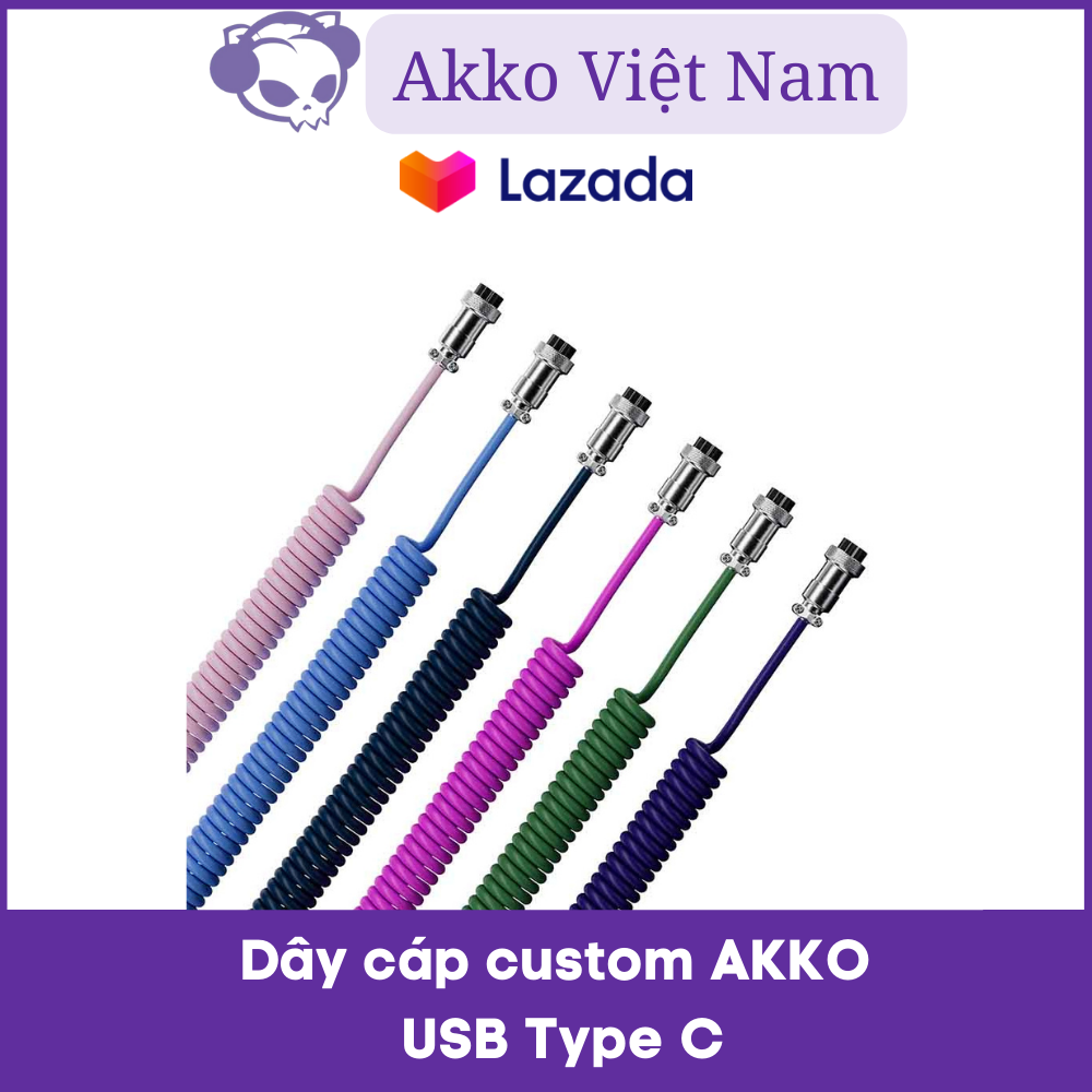 Dây cáp custom akko usb type c