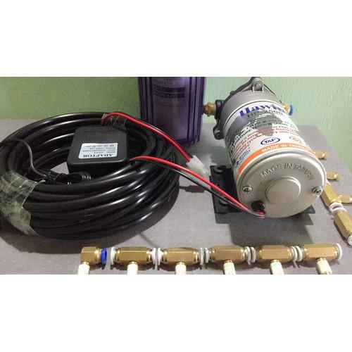Bộ máy phun sương đl 25 vòi phun + 30m dây+nối t + nguồn + ren 17/8 hp2600