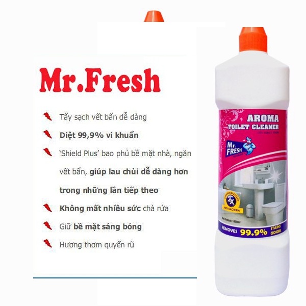 Tẩy toilet Mr.Fresh 1L hương ngàn hoa