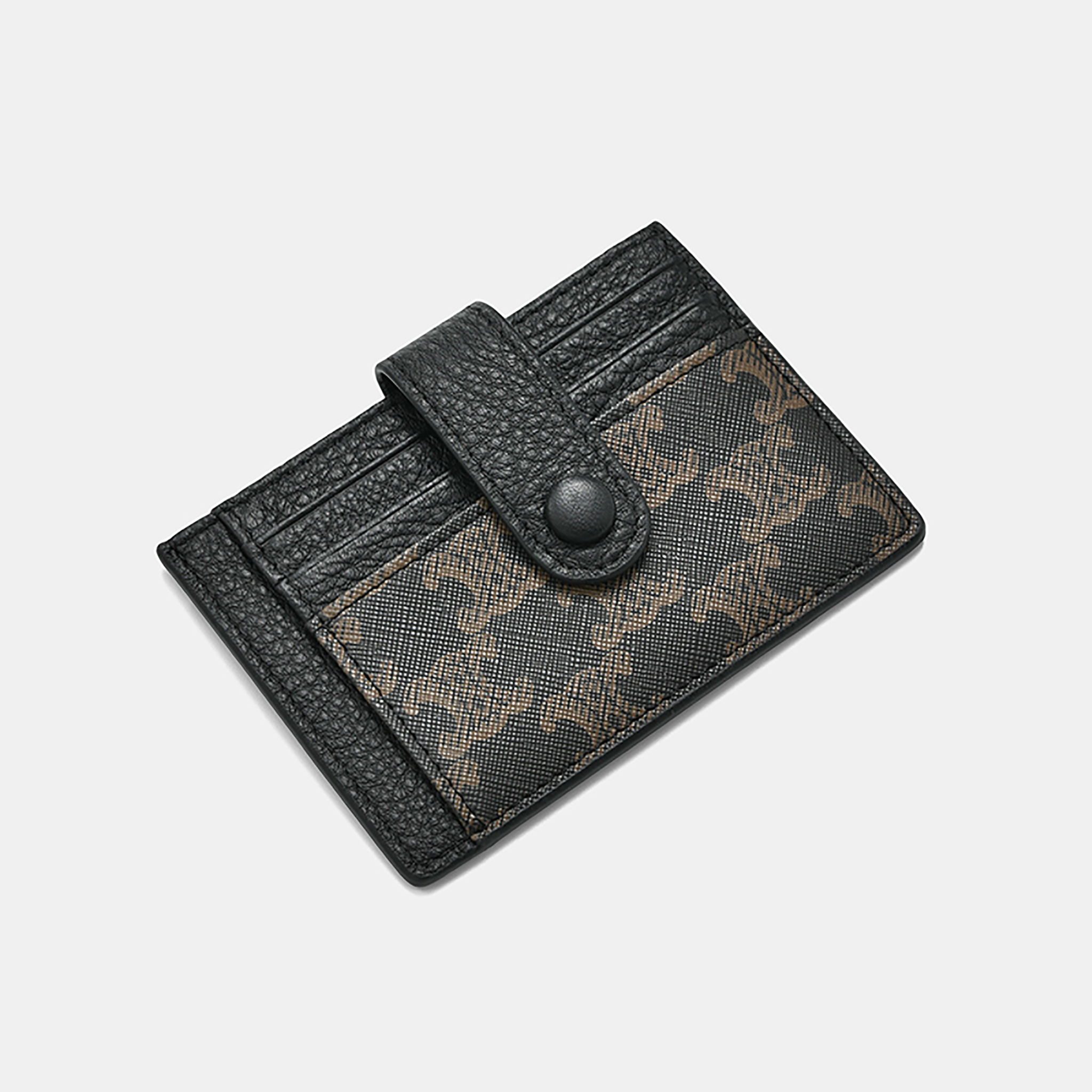 Ví đựng thẻ ví tiền nữ mini Card Holder Họa tiết Monogram Da PU tặng kèm hộp