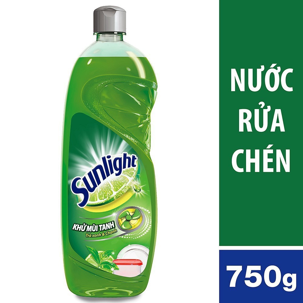 Nước rửa chén Sunlight Trà Nhật chai 750g