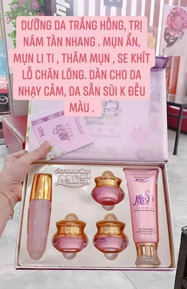Giá tận gốc Bộ Hoàng cung hồng 5 món chính hãng, cho làn da láng mịn, trắng hồng