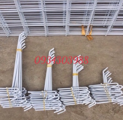 Combo 10 Móc cài lưới sơn tĩnh điện, móc cài treo phụ kiện chắc chắn, dày dặn sz 5,10,15,20cm