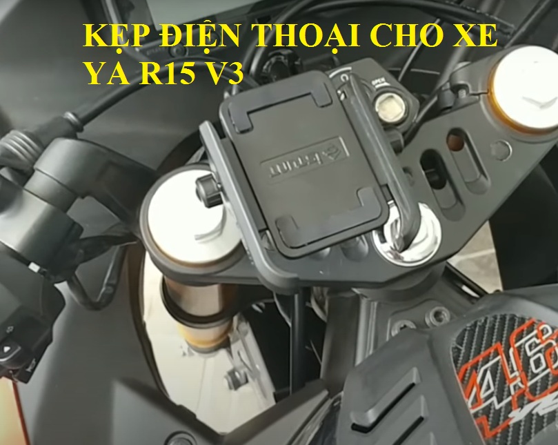 Giá đỡ điện thoại R15 V3 (kèm ốc bắt giữa tay lái)