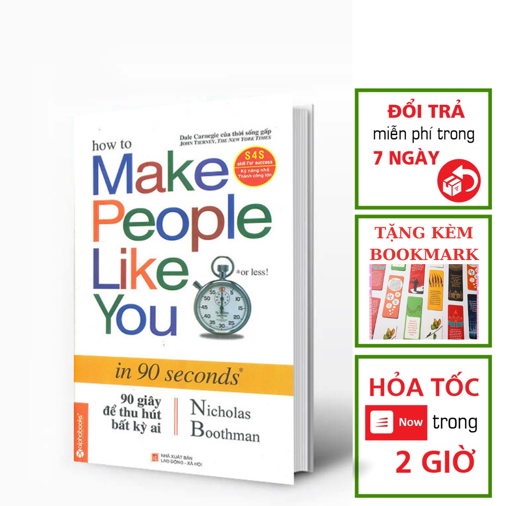 90 Giây Để Thu Hút Bất Kỳ Ai (Tặng kèm bookmark)