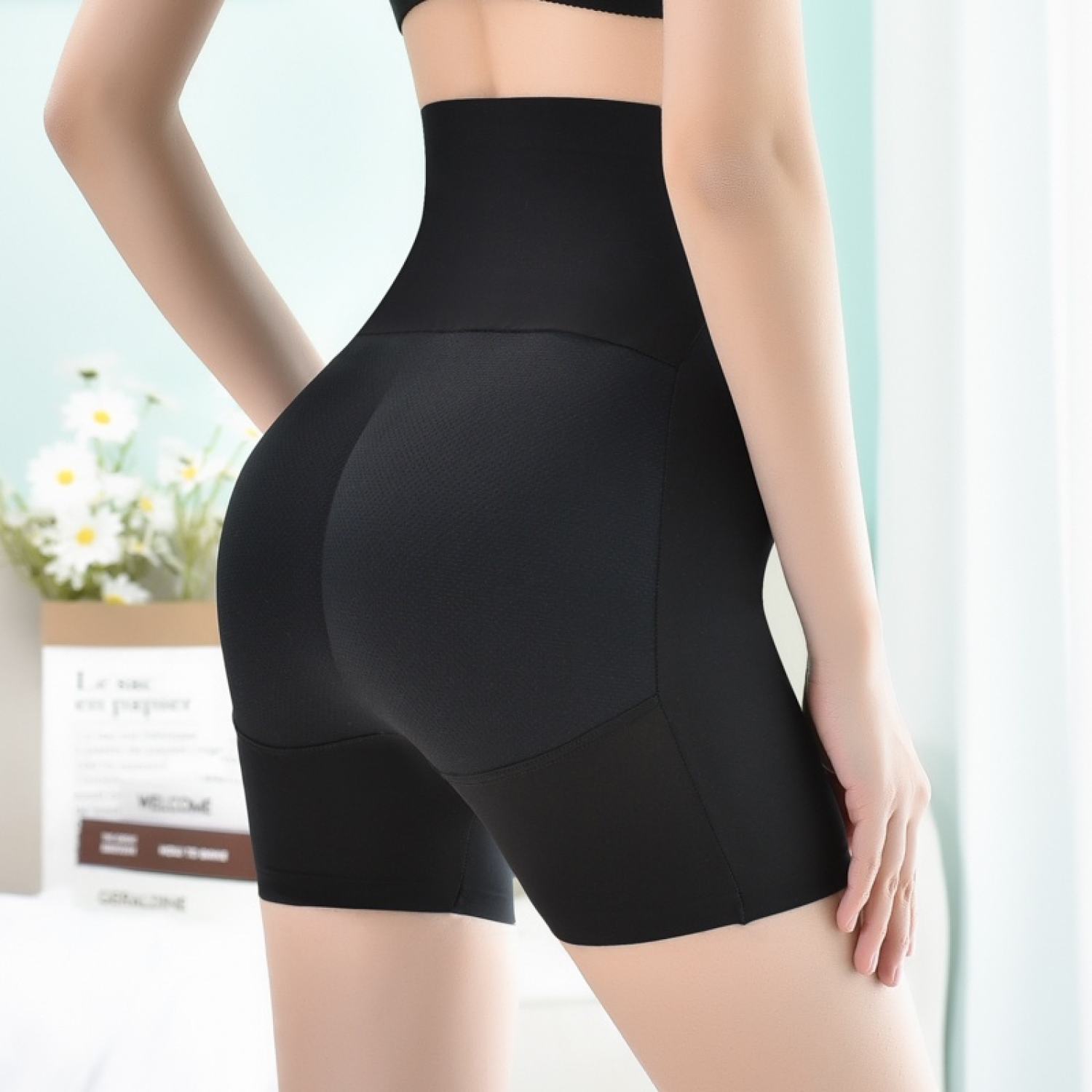 Quần độn mông đúc su nữ cạp cao gen bụng cao cấp