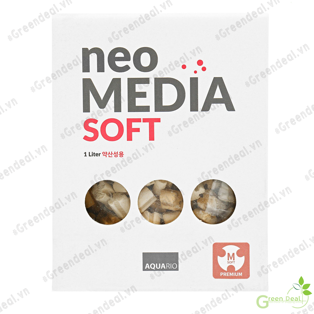 AQUARIO - Neo Media Soft Premium (Hộp 1 Lít) | Vật liệu lọc giúp giảm pH nước hồ cá thủy sinh