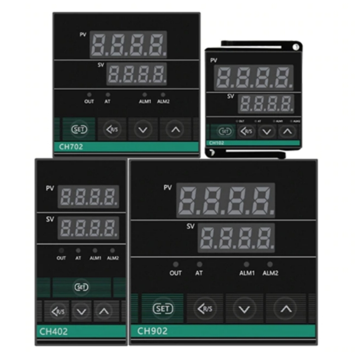 Bộ điều khiển nhiệt độ ch102, ch402, ch702, ch902, đồng hồ nhiệt ngõ ra relay + ssr điều chỉnh từ 0-1300°c
