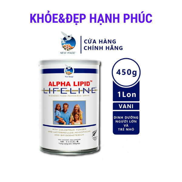 [Chính hãng cạo mã code] Sữa non Alpha Lipid Lifeline (New Zealand) - 450gr/hộp