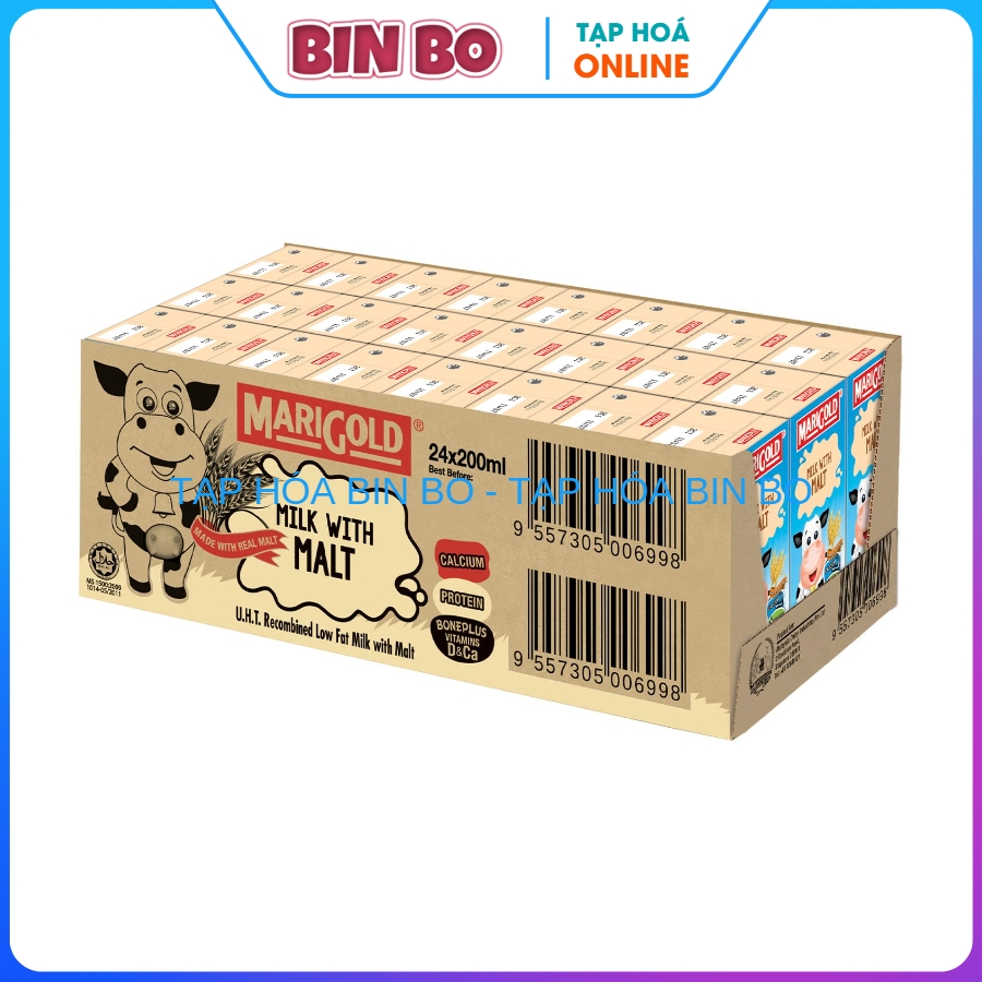 Sữa lúa mạch marigold thùng 24 hộp 200ml