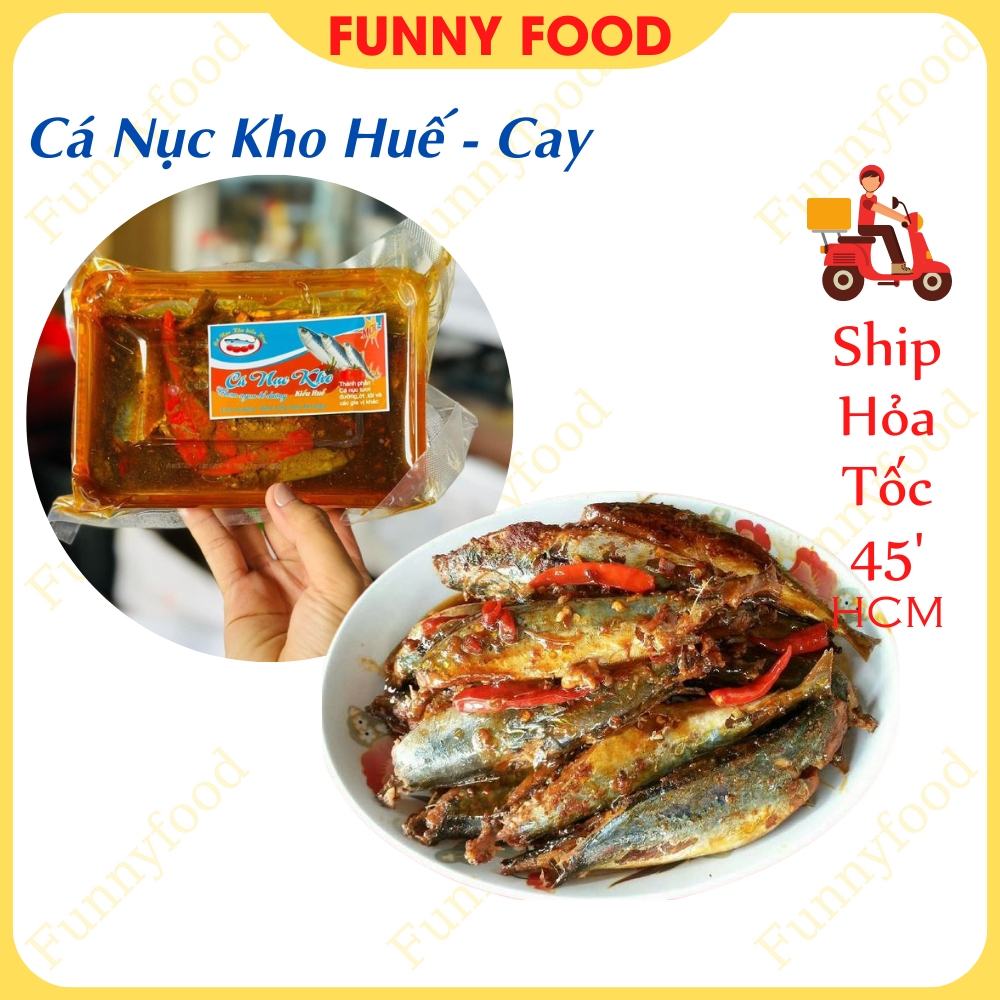 Cá Nục Kho Kiểu Huế – Cay Chuẩn Vị Huế – Cá Kho Ngon 4 Con/hộp 550g – Funnyfood