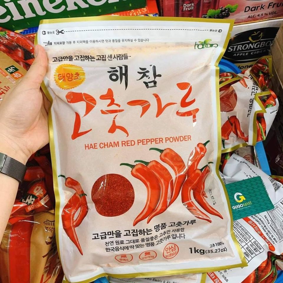 Ớt bột hàn quốc loại 1 kg - haecham vẩy cánh