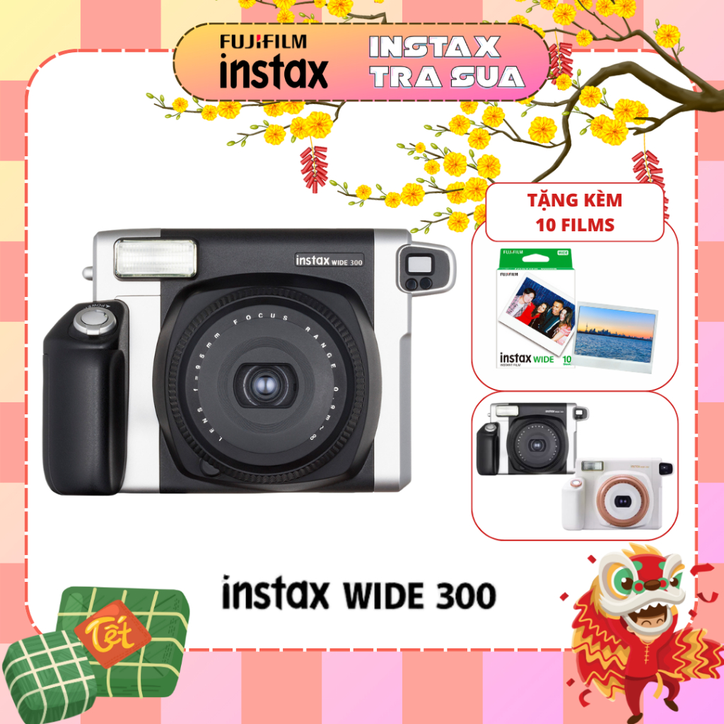 [HCM] Instax Wide 300 - Máy ảnh lấy ngay Fujifilm Chính hãng - Tặng 10 films