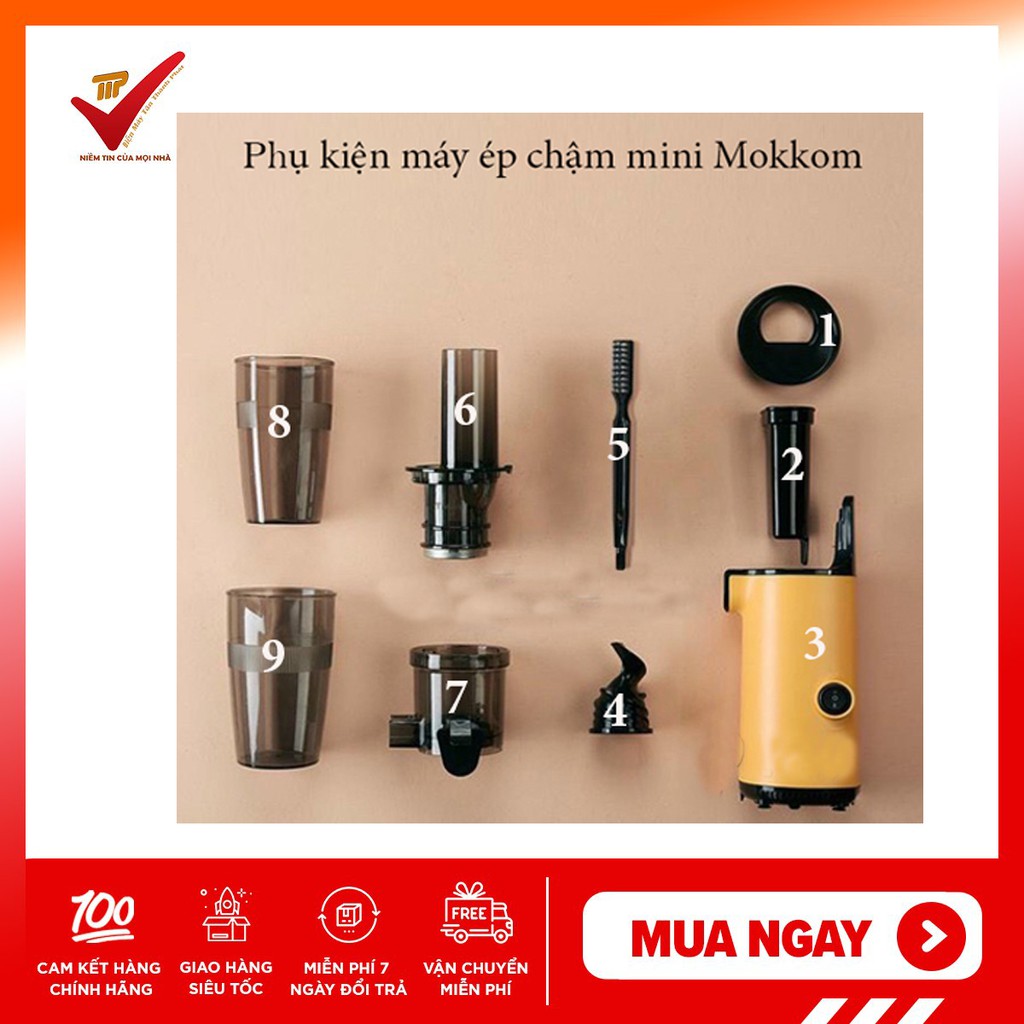 Linh kiện, phụ kiện chính hãng máy ép chậm Mokkom