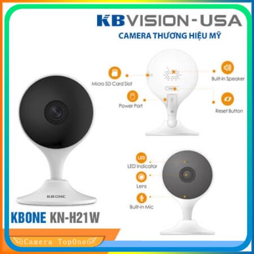 [NHÀ PHÂN PHỐI BH 2 NĂM FREESHIP 20K]Camera IP Wifi KBone KN-H21W 2MP - Tích Hợp Còi Báo Động - Đàm Thoại 2 Chiều