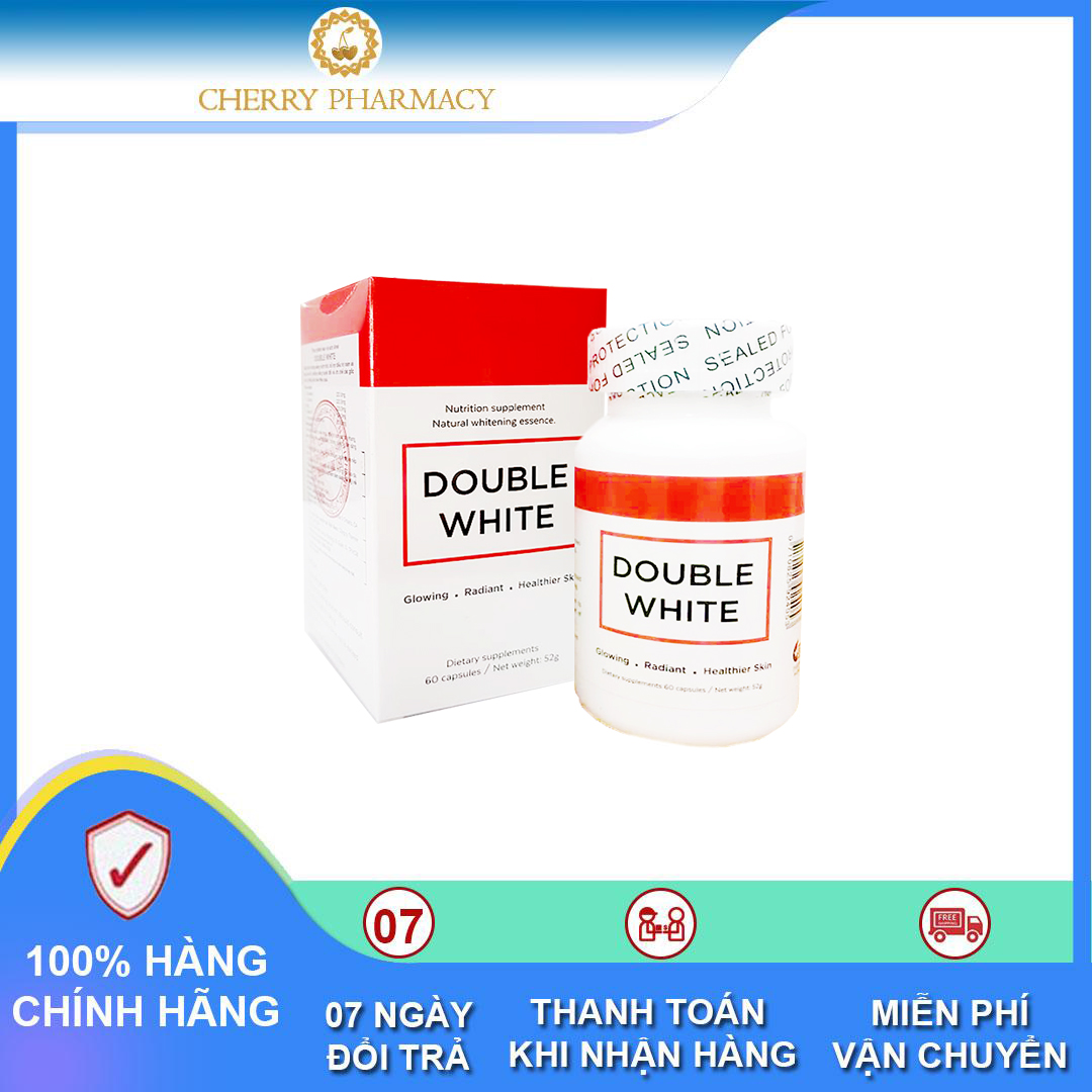 Viên uống Double White dưỡng trắng da và xóa tan vết nám 60 viên