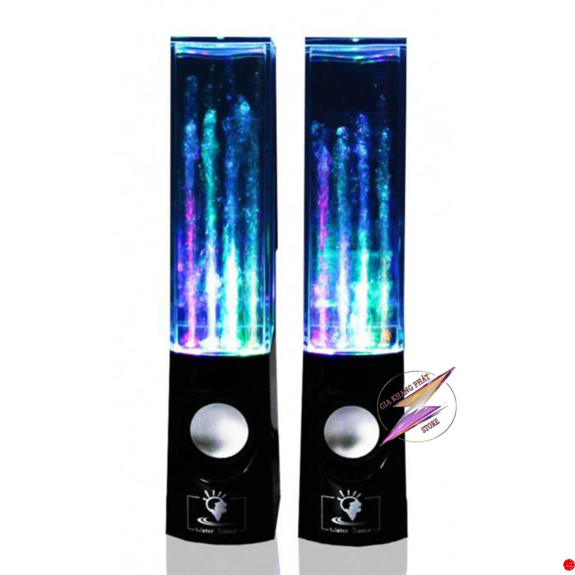 Loa vi tính nhạc nước 3D PeepVN (Đen)