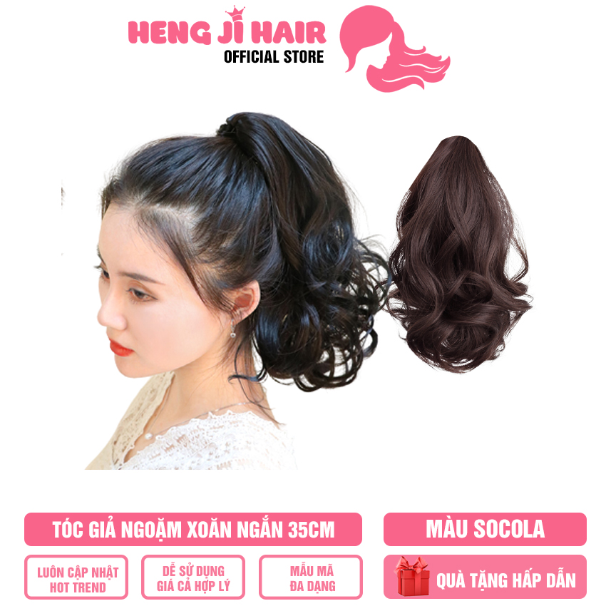[TẶNG QUÀ 29K] Tóc Giả Nữ Xoăn Ngắn Ngoạm Xoăn 35cm Mã N52 HH29 Tóc Có Thể Uốn, Chải , Cắt Tỉa Thoải Mái Để Phù Hợp Với Khuôn Mặt, Hàng Có Sẵn, Cam Kết Cả Về Chất Liệu Và Hình Dáng - Hengji Hair Official Store