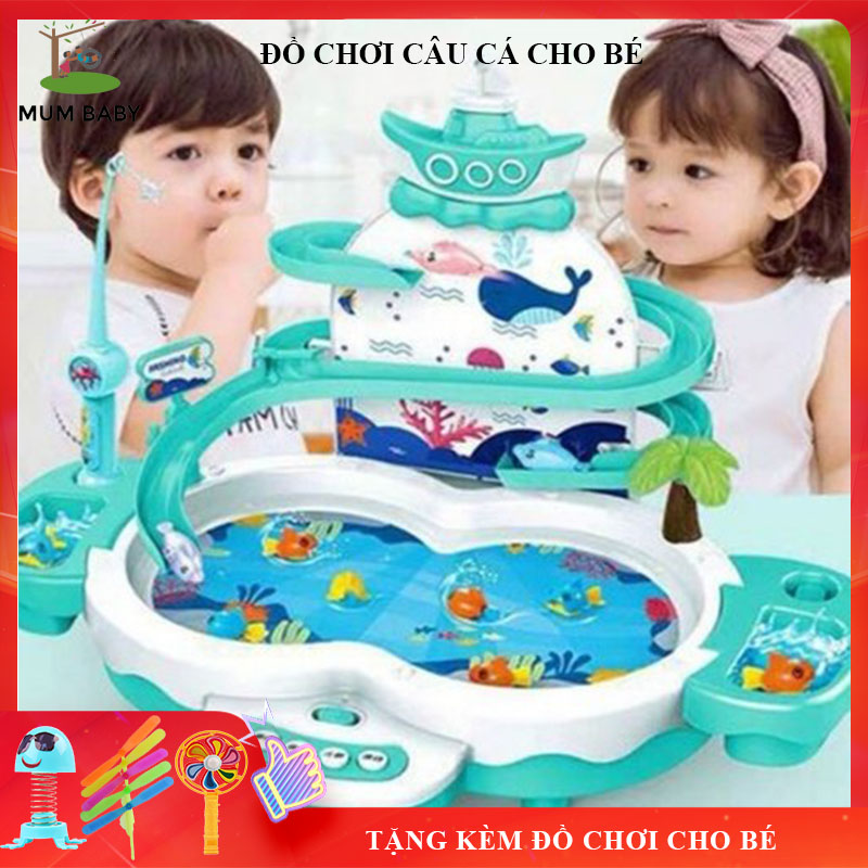 [Tặng Quà Cho Bé] Đồ Chơi Câu Cá Tháp Trượt Có Nhạc, Đồ Chơi Trẻ Em Câu Cá Điện Size Lớn, Dùng Pin Hoặc Cắm Điện, Bảo Hành 3 Tháng, Lỗi Đổi Mới Trong 7 Ngày Đầu Nhận Hàng