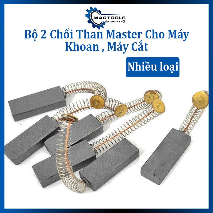 Bộ 2 chổi than master cho máy khoan, máy cắt đủ loại