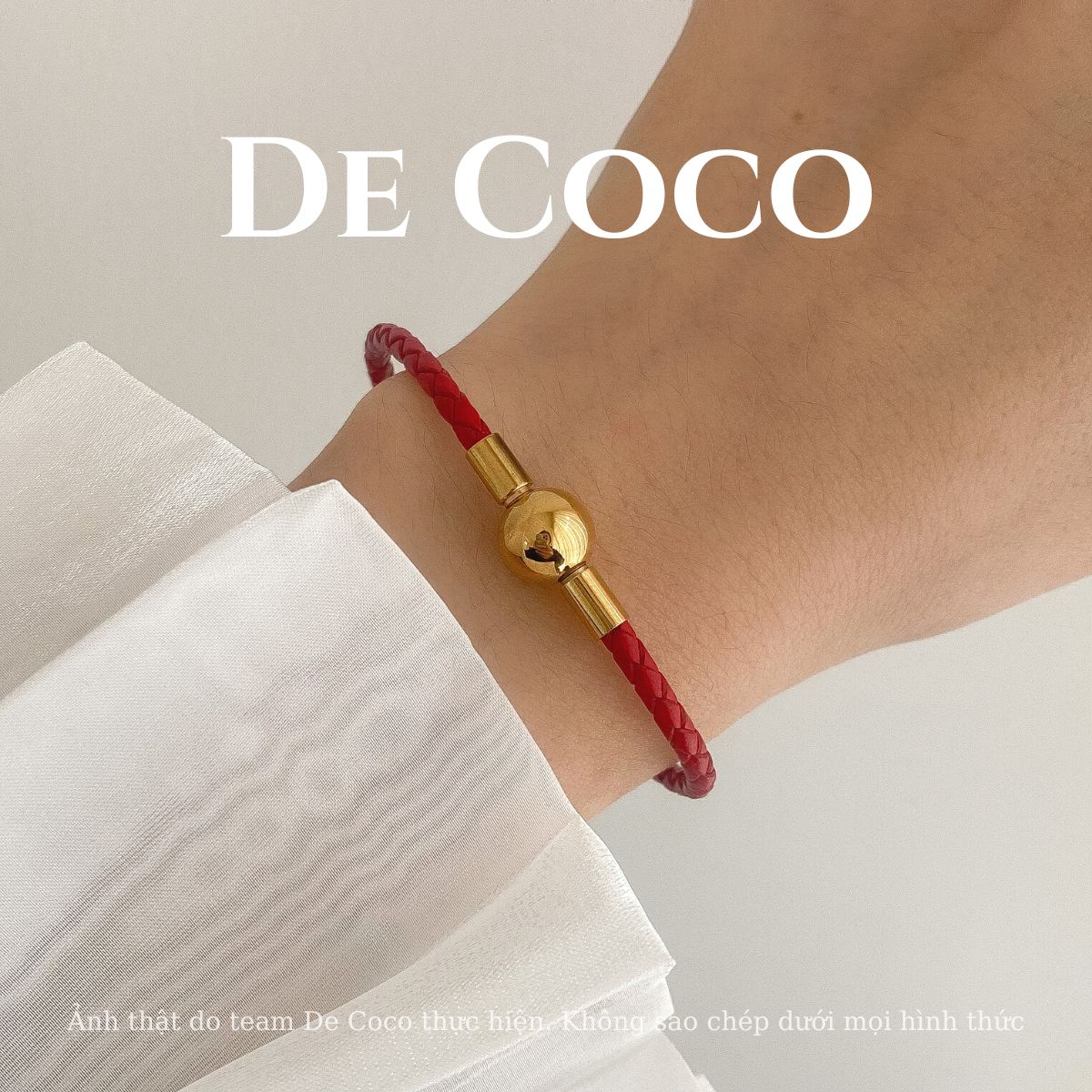 Vòng tay màu đỏ may mắn Như Ý De Coco