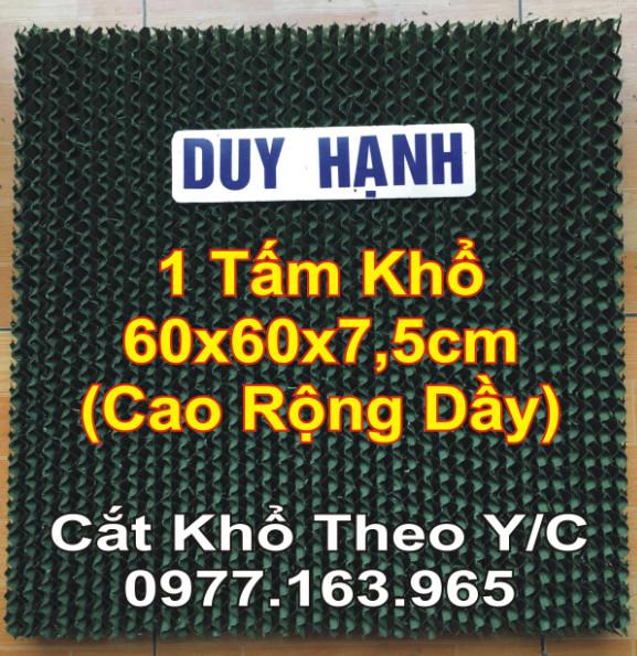 Tấm Làm Mát Chống Rêu Màu Xanh Khổ 60x60x7,5cm