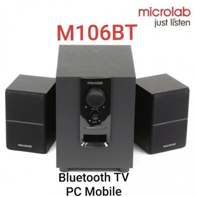 ]loa vi tính bluetooth microlab m106bt/2.1 chính hãng mua loa vi tinh giá rẻ công suất lớnthiêt kế mạnh mẽ đẳng cấp âm thanh.bảo hành 12 tháng