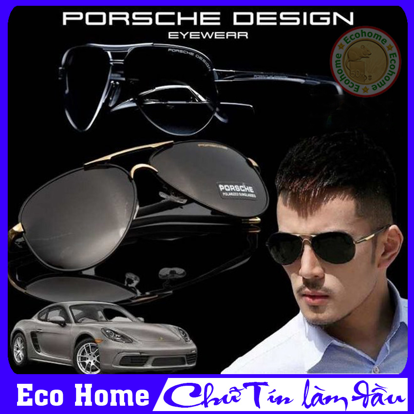 Mắt Kính Porsche P8000 Phân Cực Chống Tia UV, Kính Mát P-8000 - Bảo hành 1 đổi 1 tại Eco Home