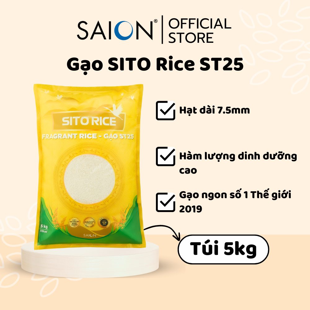 Gạo ST25 Sito Rice 5kg