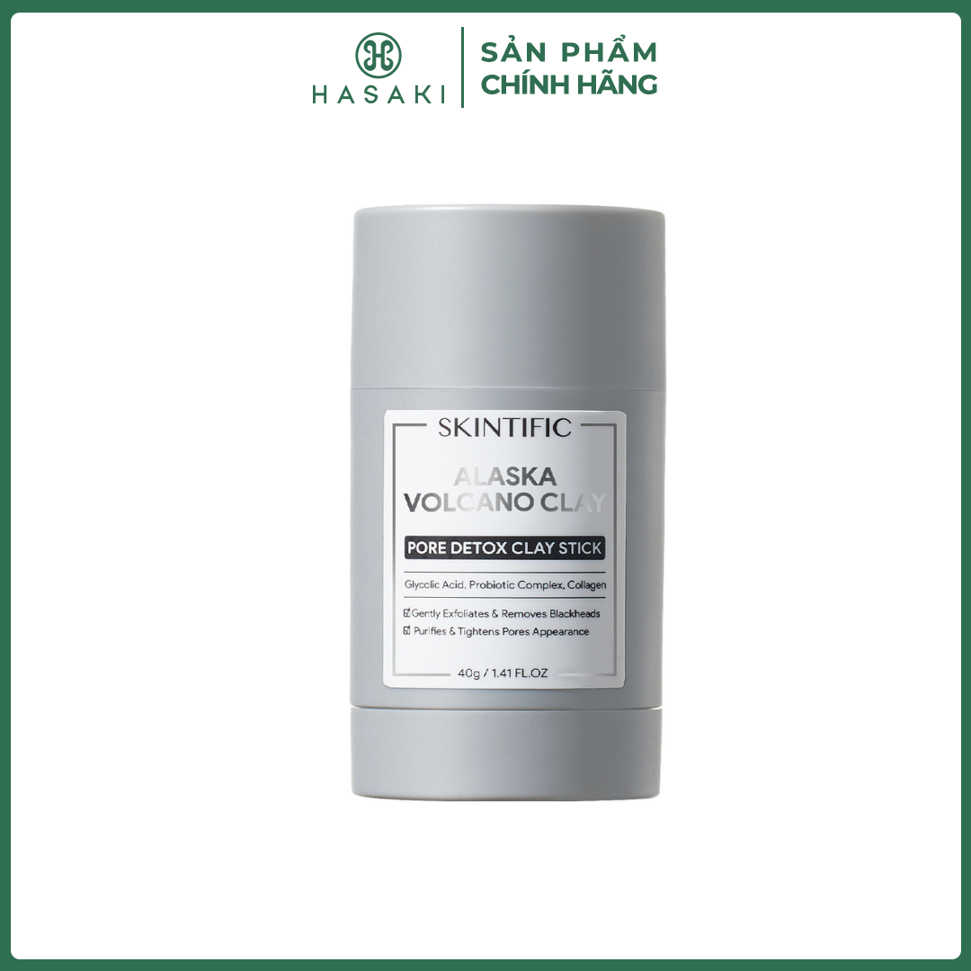 Thanh lăn mặt nạ đất sét skintific tro núi lửa sạch sâu hasaki sản phẩm chính hãng