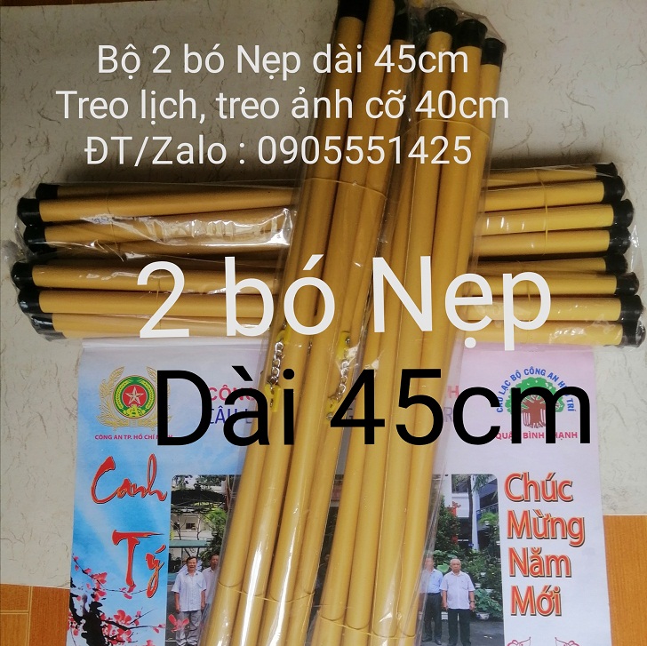 2 bó ống trúc  treo  cỡ  tranh 40cm.  Nẹp treo tranh Giấy thư pháp. Ống trúc nhựa. Nẹp treo.
