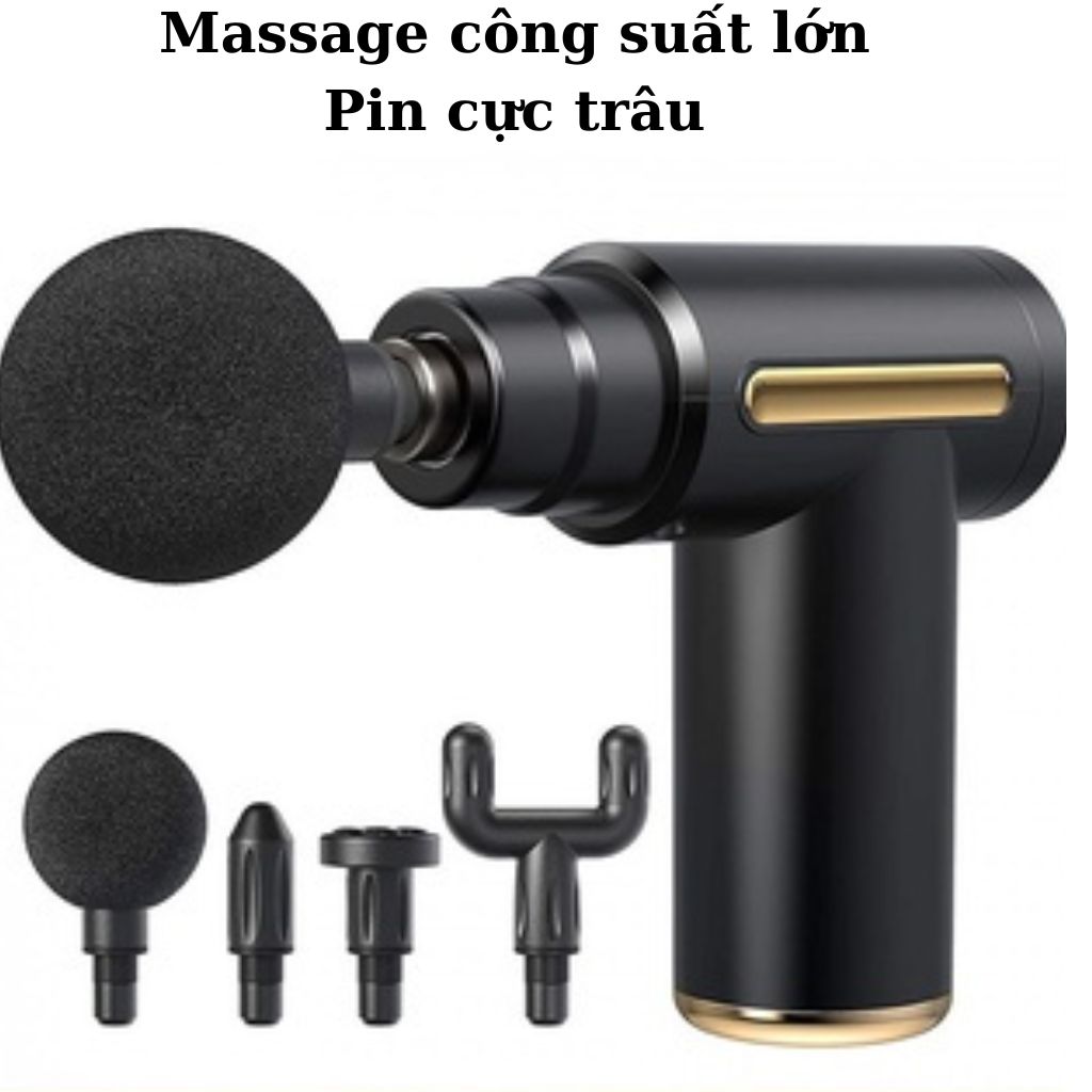 Máy massage cầm tay mini súng massage cầm tay mini toàn thân 6 cấp độ chuyên sâu đa năng