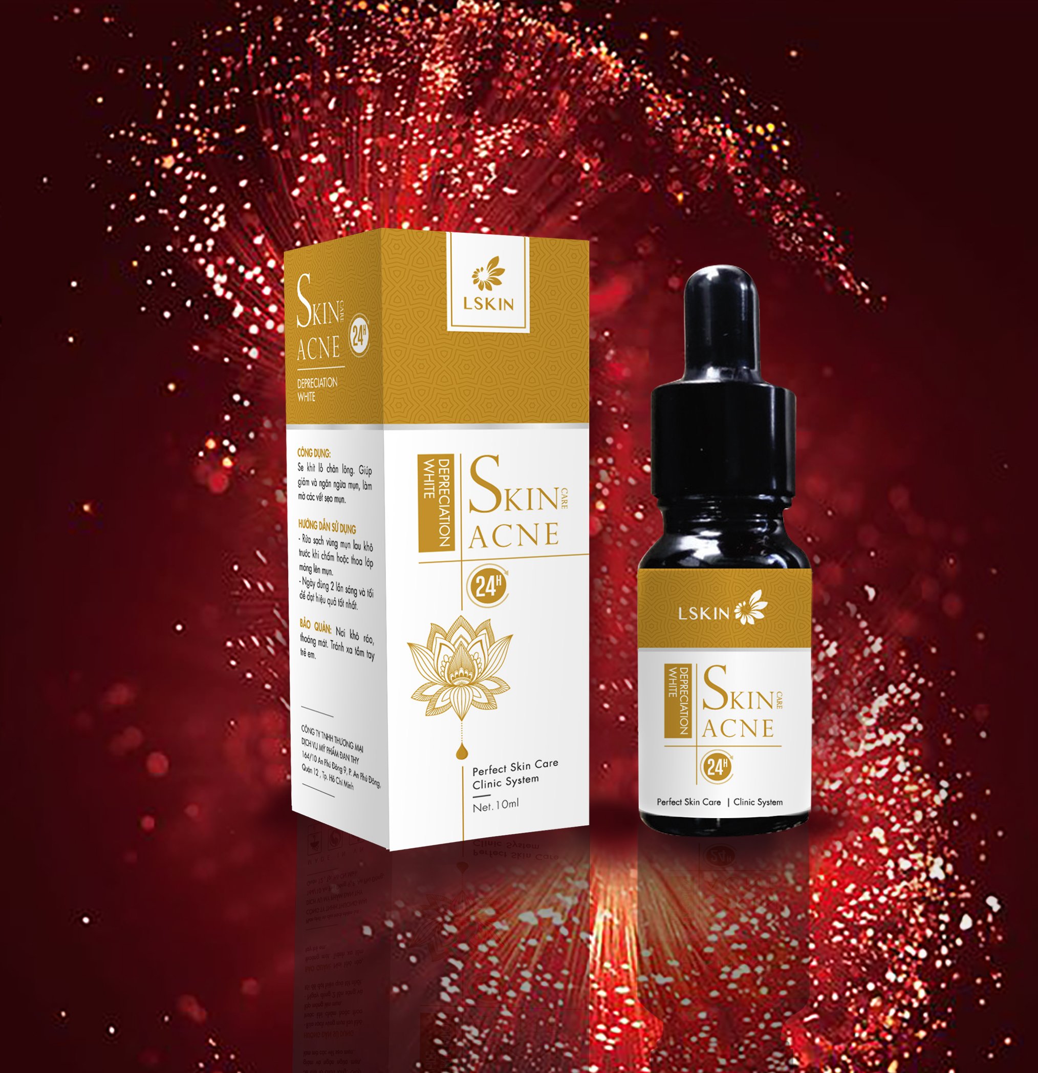Serum cốt mụn bạch sen lskin - dung tích 10ml