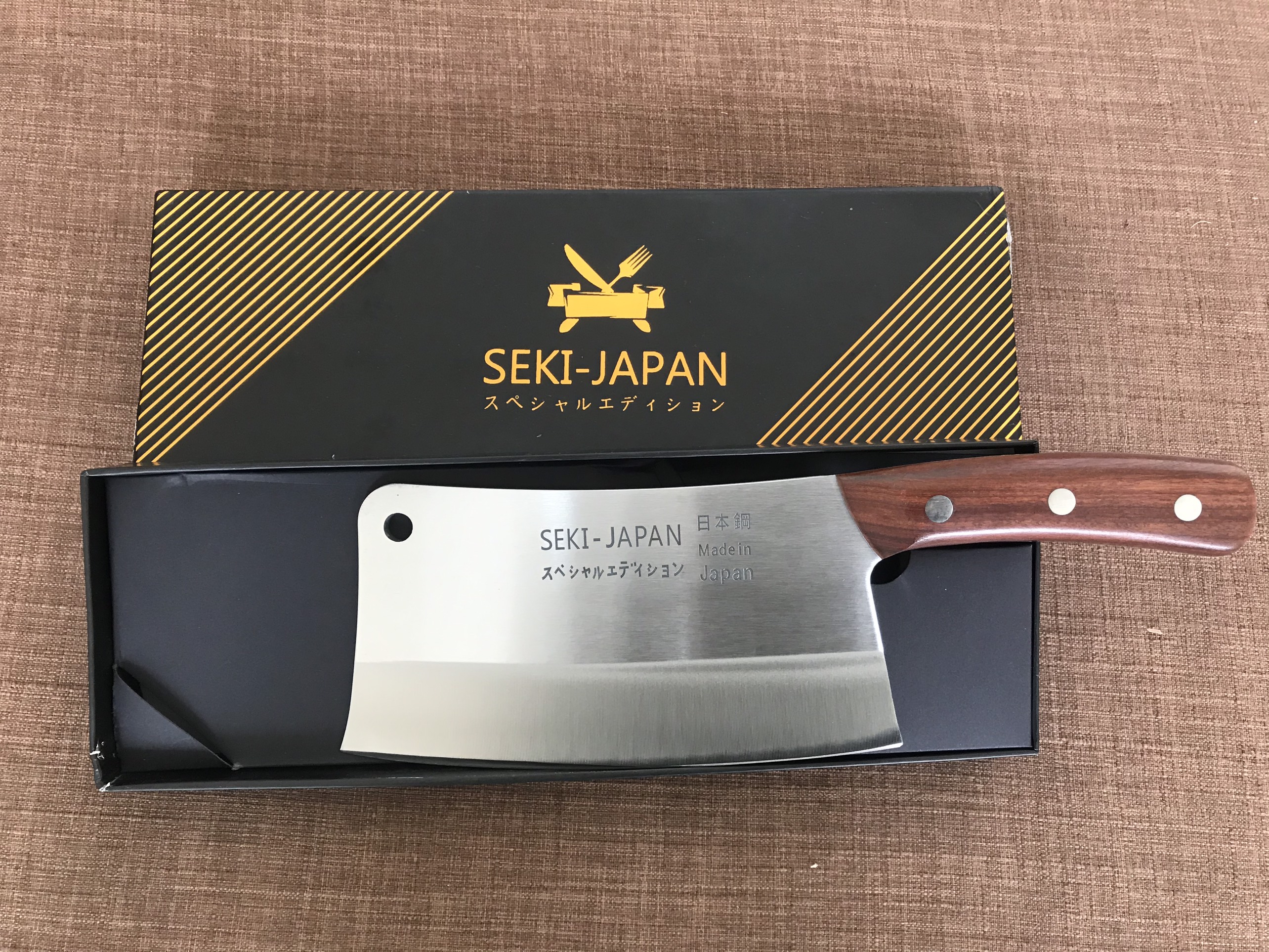 Dao Chặt Xương Chính Hãng100% Thương Hiệu SEKI - MADE IN JAPAN - Thép Không Gỉ Cao Cấp