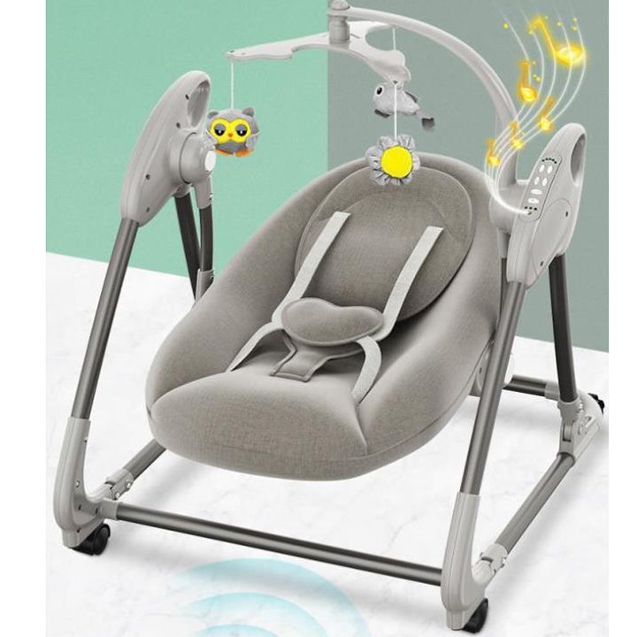 Nôi cho bé tự rung có Điều Khiển và BÁNH XE- nôi điện trẻ em, nôi rung điện em bé nôi tự rung , nôi ru ngủ tự rung, nôi em bé sơ sinh, nôi điện cho bé