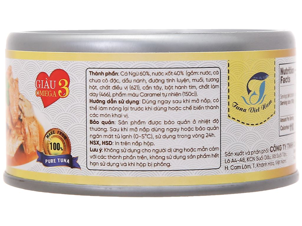 Cá ngừ xốt tương Tuna Việt Nam hộp 155g