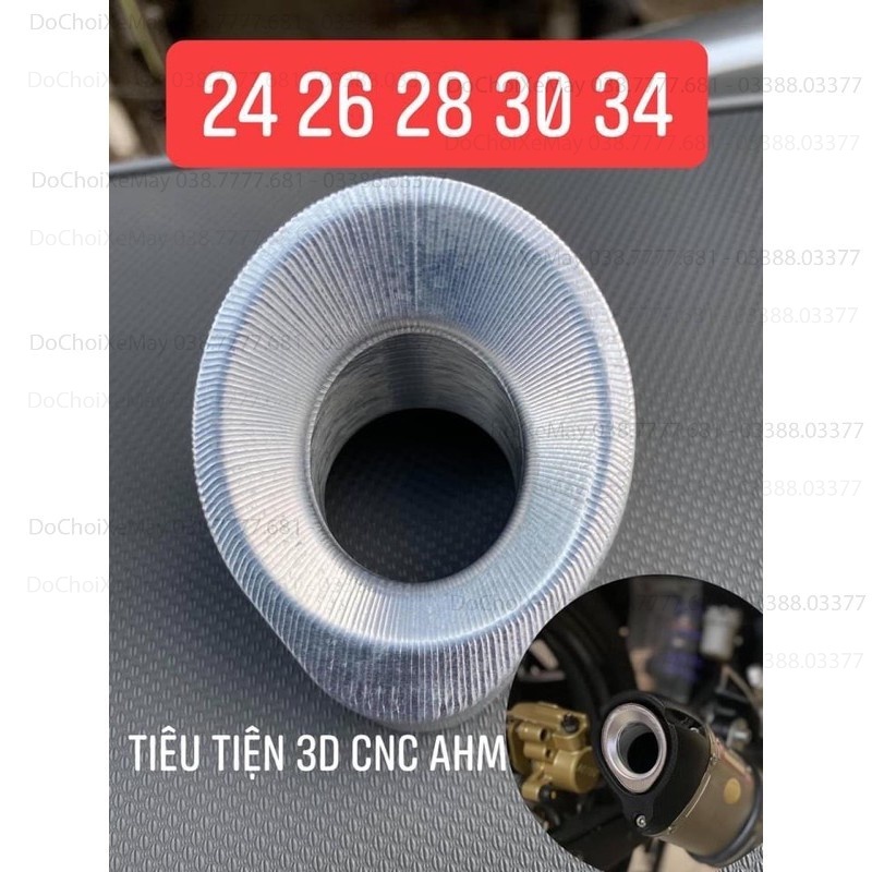 Tiêu pô xéo ahm M3 nhôm nguyên khối cnc 3d _Dochoixemaynhapkhau . DoChoiXeMay