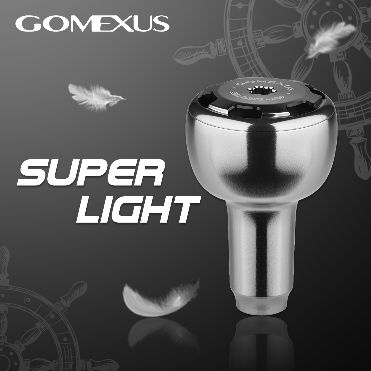 Gomexus Tay Cầm Bằng Nhôm Nhẹ Thủy Thủ 30Mm Cho Shimano Cardiff Daiwa Balistic Ryobi Tiny Pro Máy Câu Đứng Và Ngang AS30