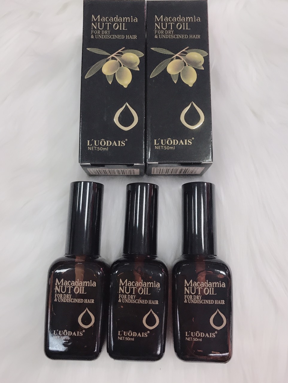 Tinh dầu dưỡng tóc macadami nut oil olive luôdais