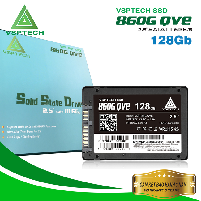 Ổ cứng ssd vsp-128g qve 860 chính hãng