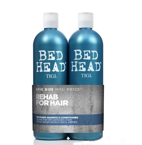 Bộ Dầu Gội Và Xả Phục Hồi Số 2 Bed Head Tigi Urban Antidotes Recovery 750mlx2- Xanh Dương