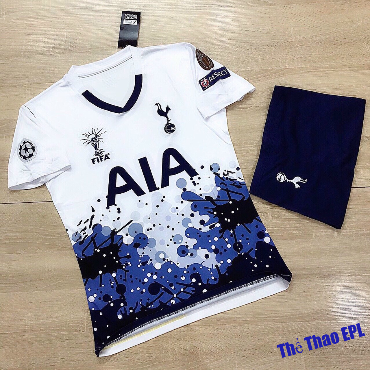 Áo bóng đá CLB Tottenham-Thun Thái Cao Cấp-Mẫu 4- Siêu Thoáng,Siêu Bền,Thoáng mát