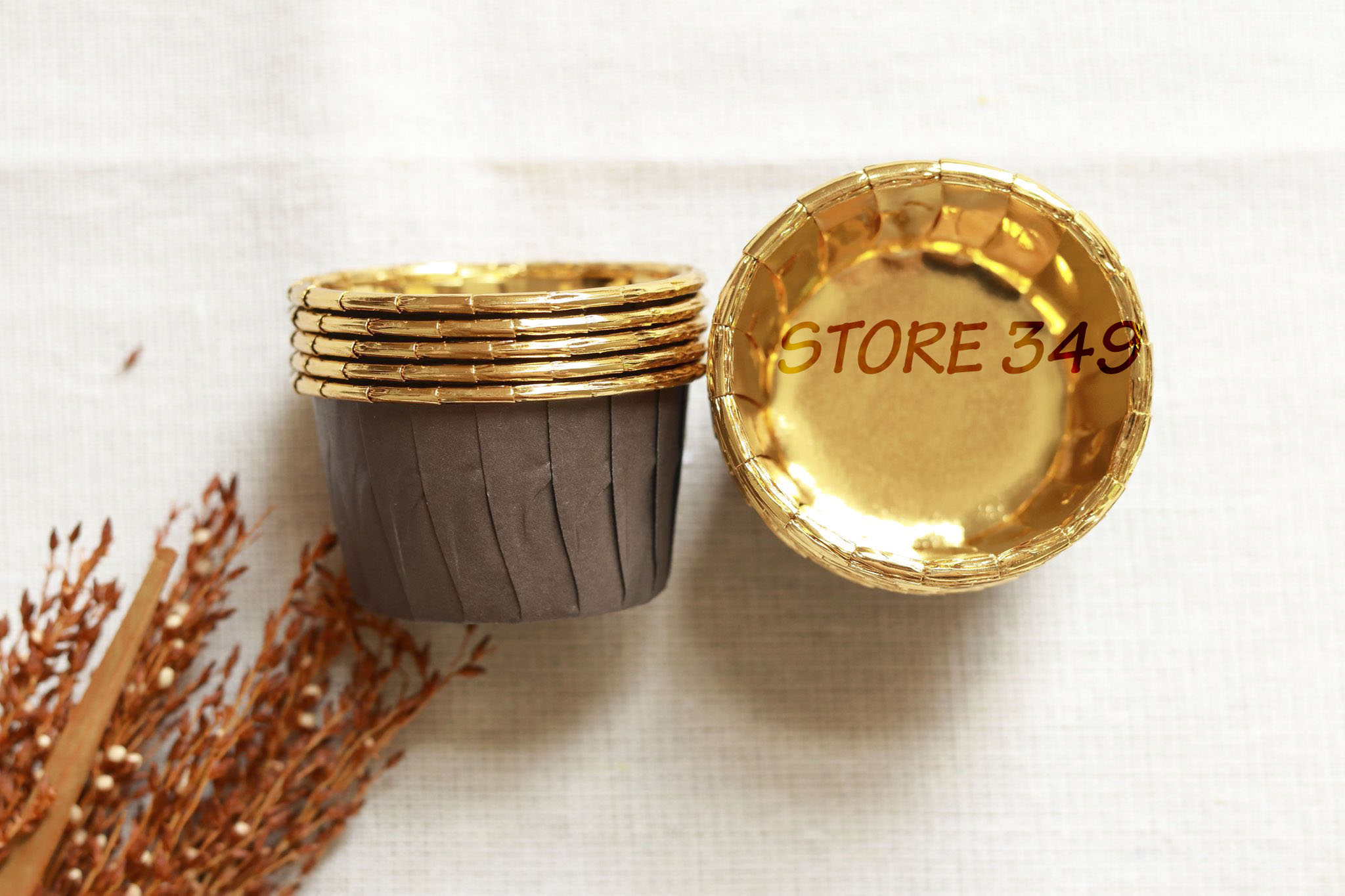 Ly giấy cupcake tròn chống dính 5039 100 cái- giao màu và họa tiết ngẫu nhiên