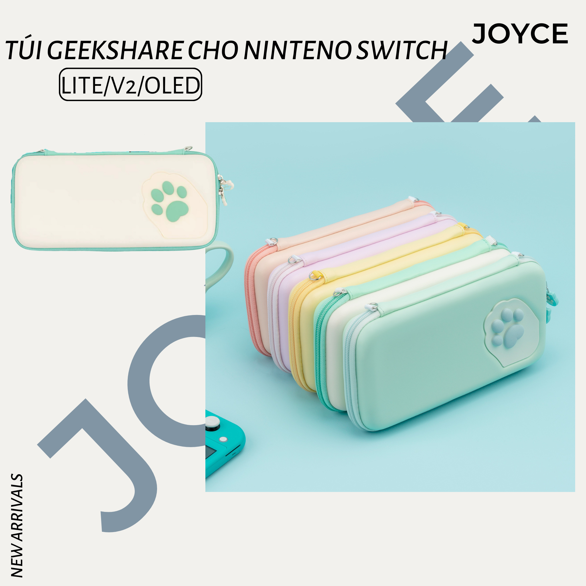 Túi Mèo Cho Máy nintendo Switch v1v2/oled/lite