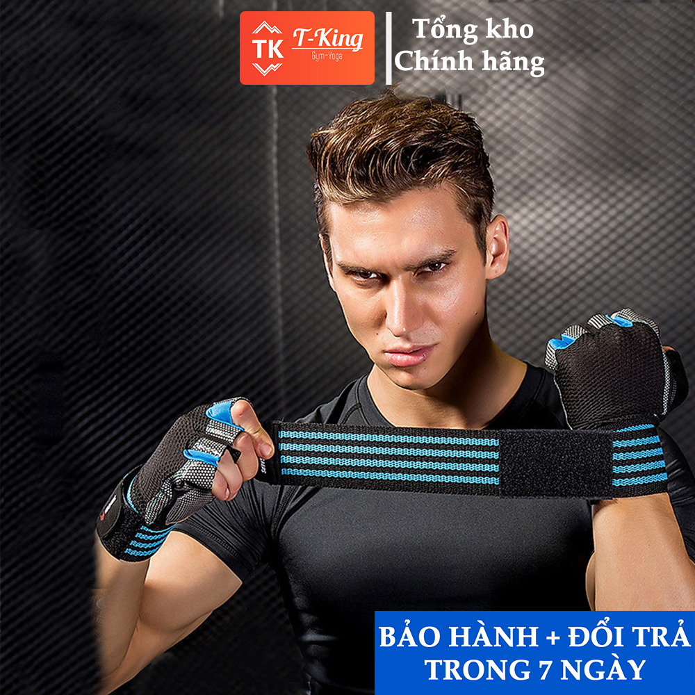 Găng tay tập gym VEASARE - có quấn cổ tay  - Bám cực chắc